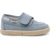 Chaussures bateau enfant Pisamonas Chaussures Bateau Toile Rustique Effet D&eacute;lav&eacute; Bleu