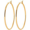 Boucles oreilles Brillaxis Cr&eacute;oles dor&eacute;es 40 mm Jaune Grenoble