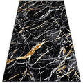 D&eacute;coration sur Grenoble : Tapis Rugsx Tapis ALLURE 1963 Marbre - Structurel, &eacute;l&eacute;gant, 180x270 cm Noir 180x270 cm. . Maison & D&eacute;co > Tapis.