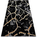 D&eacute;coration sur Grenoble : Tapis Rugsx Tapis ALLURE 1967 Marbre - Structurel, &eacute;l&eacute;gant, 240x330 cm Noir 240x330 cm. . Maison & D&eacute;co > Tapis.