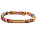 Bracelets Sixtystones Bracelet 6mm Perles Heishi Tourmaline -Small-16cm