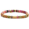 Bracelets Sixtystones Bracelet 6mm Perles Heishi Tourmaline -Medium-18cm
