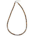 Collier Sixtystones Collier 4mm Perles Heishi ?il Tigre - Marron