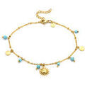 Bracelets Sixtystones Sixty Stones - 60 - Cha&icirc;ne Cheville - Bleu Grenoble