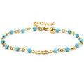 Bracelets Sixtystones Sixty Stones - 60 - Cha&icirc;ne Cheville - Bleu Grenoble