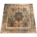 D&eacute;coration sur Grenoble : Tapis Rugsx Tapis en laine OMEGA MAMLUK Carr&eacute; Rosette 200x200 cm Beige 200x200 cm. . Maison & D&eacute;co > Tapis.
