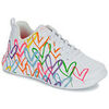 Baskets basses Skechers UNO LITE GOLDCROWN - HEART OF HEARTS Blanc