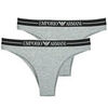 Culottes & slips Emporio Armani 2-PACK BRAZILIAN Gris