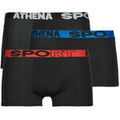 Lingerie homme sur Grenoble : Boxers Athena ECO SPORT Pack de 3 Noir
