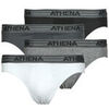 Slips Athena BASIC COTON Pack de 4 Gris
