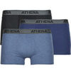 Boxers Athena BASIC COTON Pack de 4 Bleu