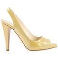 Chaussures &agrave; talons femme sur Grenoble : Chaussures escarpins Prada Talons en cuir verni camel
