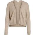 Manteau Vila Ril Short Cardigan - Natural Melange Grenoble