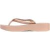 Tongs Ipanema Tong Compens&eacute;es &agrave; Enfiler Mesh Chic Plat Rose