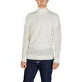 Gilets sur Grenoble : Gilet Calvin Klein Jeans TORTUE EN LAINE SUP&Eacute;RIEURE K10K110420 Blanc
