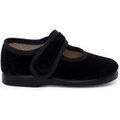 Ballerines enfant Pisamonas Babies En Velours Avec Bouton &Agrave; Scratch Pour Petites Filles Noir Grenoble
