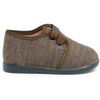 Derbies enfant Pisamonas Chaussures En Toile Fa&ccedil;on Derbies Pour Gar&ccedil;on Kaki