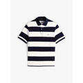 T-shirt Tommy Hilfiger Polo &agrave; rayures marine Bleu Grenoble