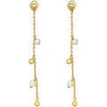 Boucles oreilles Orusbijoux Boucles D Oreilles Argent Dor&eacute;e Perles Naturelles Blanches Dor&eacute; Grenoble