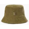 Chapeau Vanessa Wu Bob en velours c&ocirc;tel&eacute; Antonia Vert