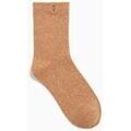 Chaussettes Vanessa Wu Chaussettes paillet&eacute;es Quinn Marron