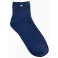 Chaussettes sur Grenoble : Chaussettes Vanessa Wu Chaussettes courtes c&ocirc;tel&eacute;es Amy Bleu