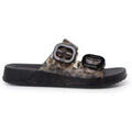 Sports aquatiques sur Grenoble : Chaussures Pisamonas Sandales Caoutchouc Habana Double Boucle Imprim&eacute; Animal Noir