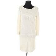 Robe courte Bash Robe en coton &eacute;crue Beige
