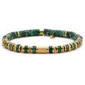 Bracelets Sixtystones Bracelet 6mm Perles Heishi Malachite -Small-16cm Grenoble