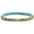 Bracelets Sixtystones Bracelet 6mm Perles Heishi Turquoise -Small-16cm Grenoble