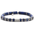 Bracelets Sixtystones Bracelet 6mm Perles Heishi Lapis Bali-Small-16cm