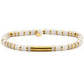 Bracelets Sixtystones Bracelet 4mm Perles Heishi Quartz Blanc -Small-16cm Grenoble