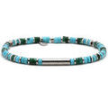 Bracelets Sixtystones Bracelet 4mm Perles Heishi Turquoise -Small-16cm Grenoble