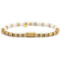 Bracelets Sixtystones Bracelet 4mm Perles Heishi Quartz Blanc -Small-16cm Grenoble