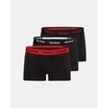 Lingerie homme sur Grenoble : Cale&ccedil;ons HUGO 50469766 TRUNK TRIPLET PACK Noir