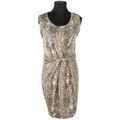Robe courte Gerard Darel Robe en soie beige