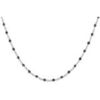 Collier Orusbijoux Collier Argent Rhodi&eacute; Et Pierres Naturelles Noires Long Argent&eacute;
