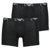 Boxers Emporio Armani MONORGRAM 2 PACK BOXER Noir