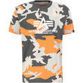 Tee-shirts sur Grenoble : T-shirt Alpha Industries Basic T-Shirt BL Camo PP - orange grey camo