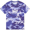 T-shirt Alpha Industries Basic T-Shirt BL Camo PP - night purple camo