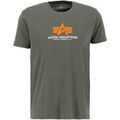 Tee-shirts sur Grenoble : T-shirt Alpha Industries Basic T-Shirt BL Rubber - dark olive