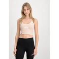 Tee-shirts sur Grenoble : T-shirt Alpha Industries Basic ML Cropped Tank Top Wmn - pale peach