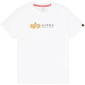 Tee-shirts sur Grenoble : T-shirt Alpha Industries Alpha Label T-Shirt - white