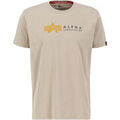 Tee-shirts sur Grenoble : T-shirt Alpha Industries Alpha Label T-Shirt PP - vintage sand