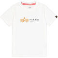 Tee-shirts enfants sur Grenoble : T-shirt enfant Alpha Industries Alpha Label T-Shirt K - white