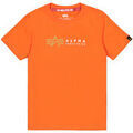 Tee-shirts enfants sur Grenoble : T-shirt enfant Alpha Industries Alpha Label T-Shirt K - boost orange