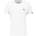 Tee-shirts sur Grenoble : T-shirt Alpha Industries Backprint T-Shirt - white/speed red