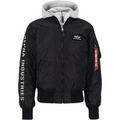 Vestes sur Grenoble : Veste Alpha Industries MA-1 D-Tec Sleeve Embroidery - black/grey