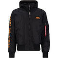Veste Alpha Industries MA-1 D-Tec Sleeve Embroidery - black/orange
