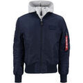 Veste Alpha Industries MA-1 D-Tec Sleeve Embroidery - ultra navy Grenoble